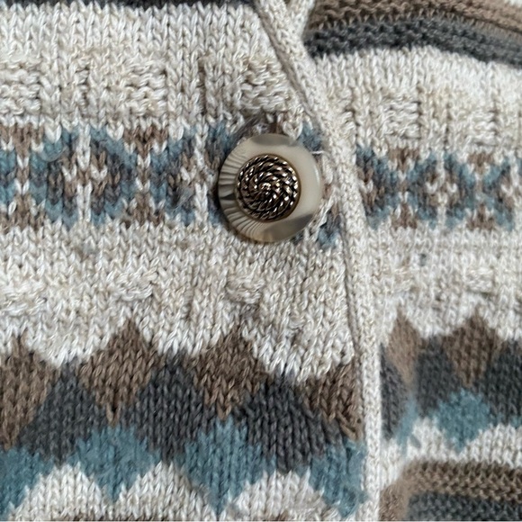 Vintage Braemar Petites by Jeremy Scott Knit Button-Up Vest - Picture 7 of 7